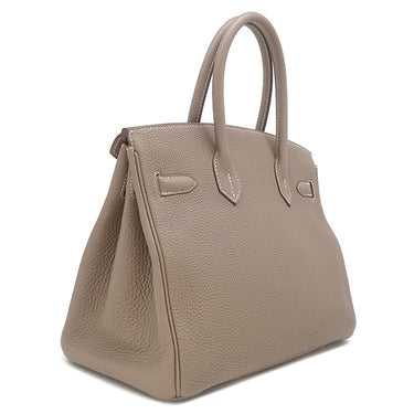 エルメス HERMES バーキン30 エトゥープ トゴ ハンドバッグ マットゴールド金具 【PO品】 グレージュ