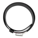 バリー BALLY Bロゴ リバーシブル 42/105 ブラック×レッド×ホワイト レザー ファブリック ベルト シルバー金具 黒 赤 白 Bバックル バリーリボン ライン