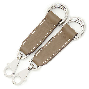 エルメス HERMES アタッシュ ソワ エトゥープ ヴォーエプソン ショルダーストラップ シルバー金具 グレージュ バッグアクセサリー