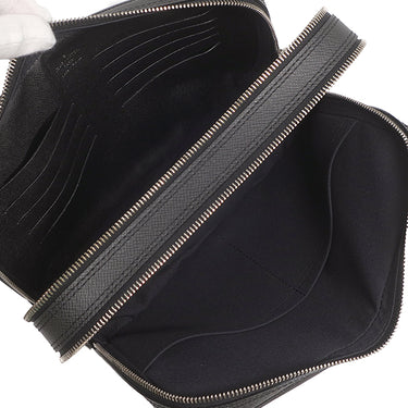 ルイヴィトン LOUIS VUITTON ネオ パヴェル M32902 アルドワーズ タイガ セカンドバッグ シルバー金具 黒 クラッチバッグ