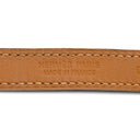 エルメス HERMES オーケリー ネイビー×シルバー スイフト メタル T1 ブレスレット 青 紺 2重 2連 レザーブレス カデナモチーフ