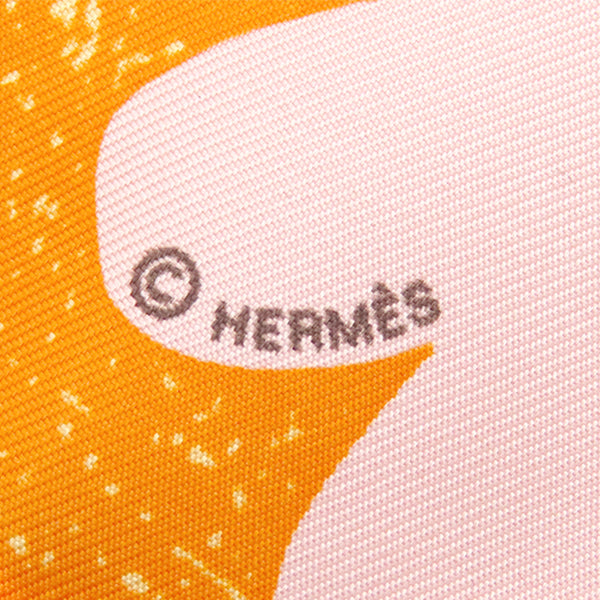 HERMES】カレ45 ミステリアスライダー ガヴロッシュ オレンジ エルメス