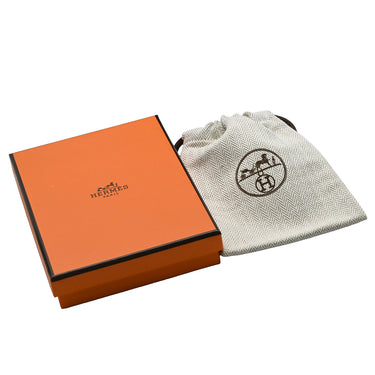 エルメス HERMES ポップアッシュ ミニ ペンダント ニューゴールドXゴールド GP ラッカー ネックレス Hモチーフ 茶