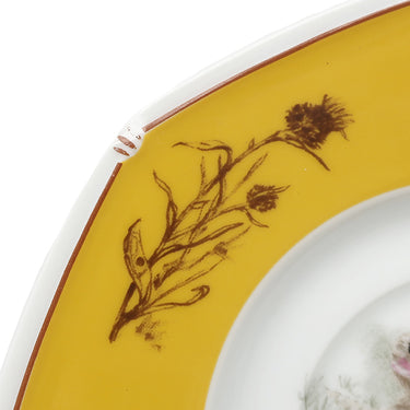 エルメス HERMES シャス ウエストハイランドホワイト カップ＆ソーサー イエロー×ホワイト 磁器 ポーセリン 食器 犬 コーヒーカップ ティーカップ