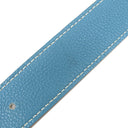 エルメス HERMES コンスタンスH ブラック×ブルージーン ボックスカーフ トゴ #75 ベルト シルバー金具 Hバックル リバーシブル