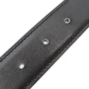 エルメス HERMES コンスタンスH ブラック×ブルージーン ボックスカーフ トゴ #75 ベルト シルバー金具 Hバックル リバーシブル