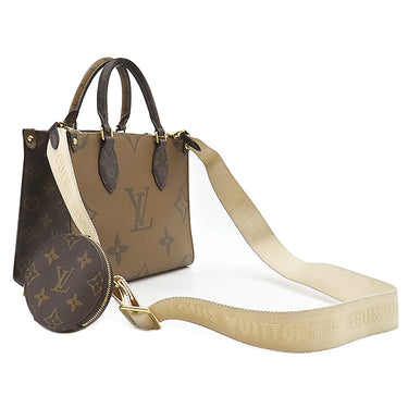ルイヴィトン LOUIS VUITTON オンザゴー PM M46373 モノグラムリバース モノグラムキャンバス モノグラムリバースキャンバス 2WAYバッグ ゴールド金具 ショルダー ハンドバッグ