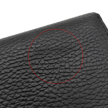 グッチ GUCCI ダブルG カードケース ウォレット ‎456126 ブラック レザー 二つ折り財布 ゴールド金具 黒