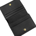 グッチ GUCCI ダブルG カードケース ウォレット ‎456126 ブラック レザー 二つ折り財布 ゴールド金具 黒