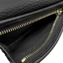 グッチ GUCCI ダブルG カードケース ウォレット ‎456126 ブラック レザー 二つ折り財布 ゴールド金具 黒