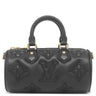 ルイヴィトン LOUIS VUITTON パピヨン BB バブルグラム M59800 ブラック モノグラムアンプラント 2WAYバッグ ゴールド金具 3WAY