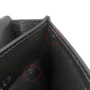 サンローラン SAINT LAURENT ビジネス カードケース 469338 ブラック レザー カードケース シルバー金具 黒 カード入れ 名刺入れ