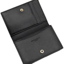 サンローラン SAINT LAURENT ビジネス カードケース 469338 ブラック レザー カードケース シルバー金具 黒 カード入れ 名刺入れ