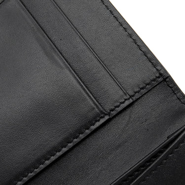 サンローラン SAINT LAURENT ビジネス カードケース 469338 ブラック レザー カードケース シルバー金具 黒 カード入れ 名刺入れ
