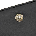 サンローラン SAINT LAURENT ビジネス カードケース 469338 ブラック レザー カードケース シルバー金具 黒 カード入れ 名刺入れ