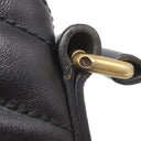 グッチ GUCCI GGマーモント キルティング 523369 ブラック レザー ショルダーバッグ ゴールド金具 ダブルG