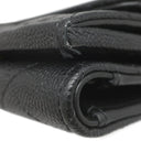 シャネル CHANEL マトラッセ スモール フラップ AP3081 ブラック レザー キャビアスキン 三つ折り財布 ゴールド金具 ダブルC ハート スペード