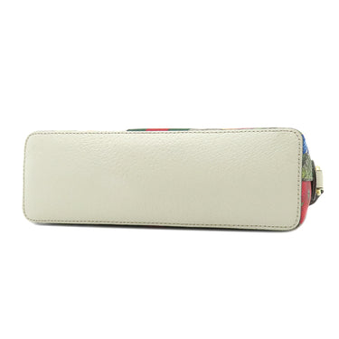 グッチ GUCCI オフィディア GG フローラ 499621 ベージュ×ホワイト GGスプリームキャンバス レザー ショルダーバッグ ゴールド金具 花柄