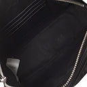 バーバリー BURBERRY TBモノグラム カメラバッグ ブラック レザー ショルダーバッグ シルバー金具 黒