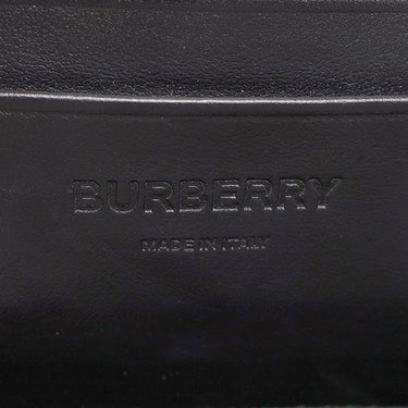 バーバリー BURBERRY TBモノグラム カメラバッグ ブラック レザー ショルダーバッグ シルバー金具 黒