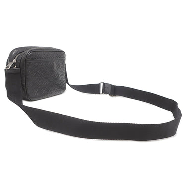 バーバリー BURBERRY TBモノグラム カメラバッグ ブラック レザー ショルダーバッグ シルバー金具 黒