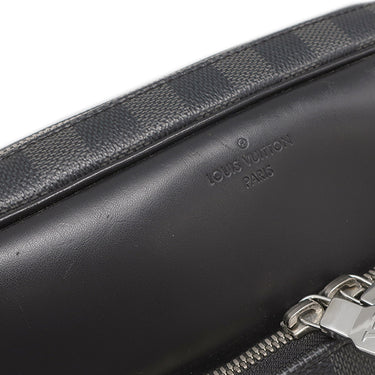ルイヴィトン LOUIS VUITTON デイトンPM N41408 ダミエグラフィット ダミエグラフィットキャンバス レザー ショルダーバッグ シルバー金具 メッセンジャーバッグ