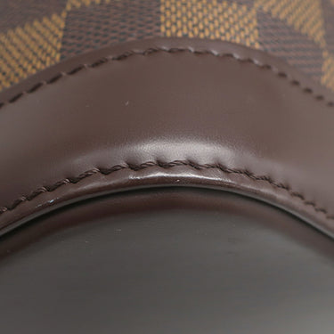 ルイヴィトン LOUIS VUITTON アルマ N51131 ダミエエベヌ ダミエキャンバス ハンドバッグ ゴールド金具 茶 赤