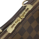 ルイヴィトン LOUIS VUITTON アルマ N51131 ダミエエベヌ ダミエキャンバス ハンドバッグ ゴールド金具 茶 赤