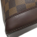 ルイヴィトン LOUIS VUITTON アルマ N51131 ダミエエベヌ ダミエキャンバス ハンドバッグ ゴールド金具 茶 赤