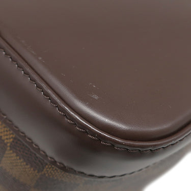 ルイヴィトン LOUIS VUITTON アルマ N51131 ダミエエベヌ ダミエキャンバス ハンドバッグ ゴールド金具 茶 赤