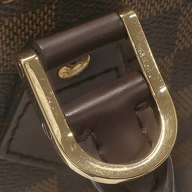 ルイヴィトン LOUIS VUITTON アルマ N51131 ダミエエベヌ ダミエキャンバス ハンドバッグ ゴールド金具 茶 赤