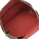 ルイヴィトン LOUIS VUITTON アルマ N51131 ダミエエベヌ ダミエキャンバス ハンドバッグ ゴールド金具 茶 赤