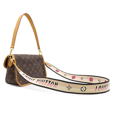 ルイヴィトン LOUIS VUITTON ディアヌ NM PM M45985 モノグラム×ノワール モノグラムキャンバス 2WAYバッグ ゴールド金具 茶 ショルダー