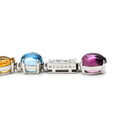 ブルガリ BVLGARI アレグラ マルチカラー マルチカラー×ホワイトゴールド K18WG ダイヤモンド マルチストーン ネックレス 18金 ダイヤ カラーストーン ステーションドロップ