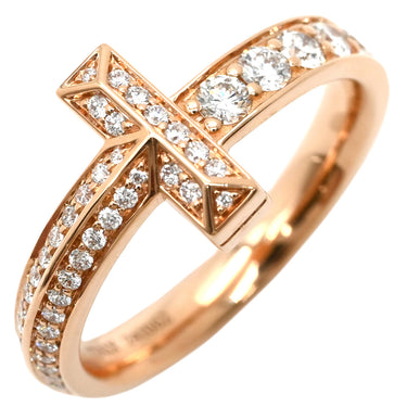 ティファニー Tiffany & Co T ワン ダイヤ ローズゴールド K18PG ダイヤモンド リング 指輪 ピンクゴールド T&Co. Au750 18K 11.5号