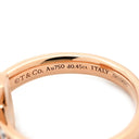 ティファニー Tiffany & Co T ワン ダイヤ ローズゴールド K18PG ダイヤモンド リング 指輪 ピンクゴールド T&Co. Au750 18K 11.5号