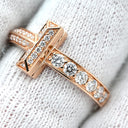 ティファニー Tiffany & Co T ワン ダイヤ ローズゴールド K18PG ダイヤモンド リング 指輪 ピンクゴールド T&Co. Au750 18K 11.5号