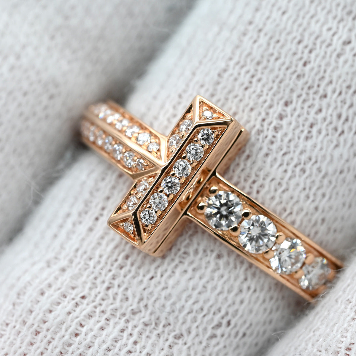 ティファニー Tiffany & Co T ワン ダイヤ ローズゴールド リング 指輪