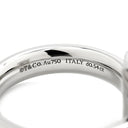 ティファニー Tiffany & Co T ワン ワイド ダイヤ 68170117 ホワイトゴールド K18WG ダイヤモンド リング 指輪 T&Co. 750 18K WG ラウンドブリリアント 12号