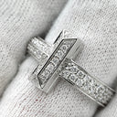 ティファニー Tiffany & Co T ワン ワイド ダイヤ 68170117 ホワイトゴールド K18WG ダイヤモンド リング 指輪 T&Co. 750 18K WG ラウンドブリリアント 12号