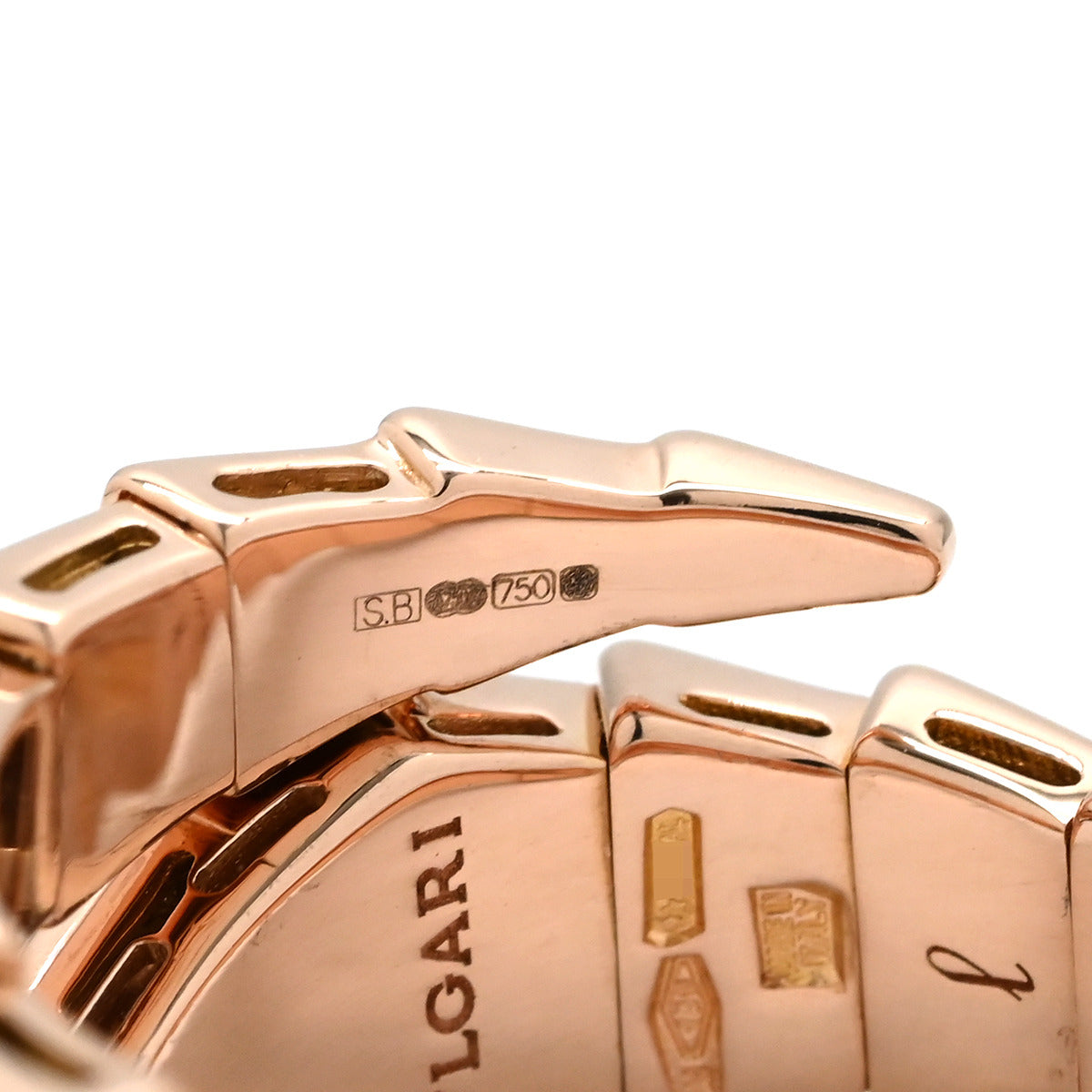 ブルガリ BVLGARI セルペンティ ヴァイパー ダイヤ 345218 ピンク