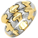 ブルガリ BVLGARI アルベアーレ リング イエローゴールド×シルバー K18YG ステンレススチール 14038 リング 指輪 18K 750 18金 K18YG×SS コンビ 13号