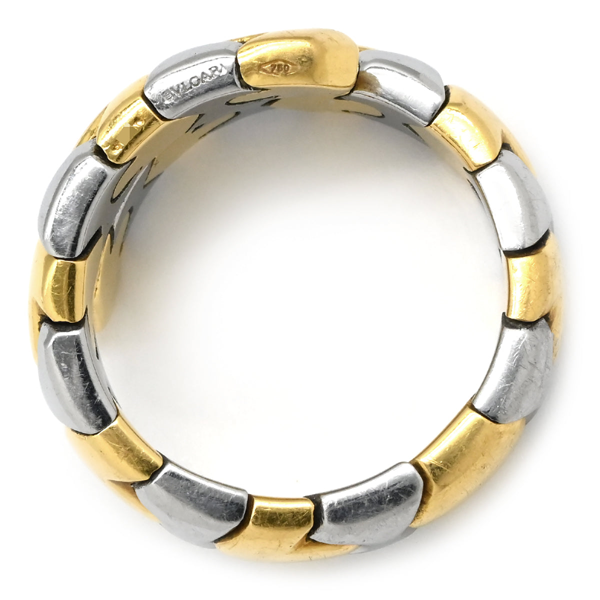 ブルガリ BVLGARI アルベアーレ リング イエローゴールド×シルバー