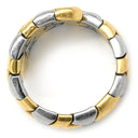 ブルガリ BVLGARI アルベアーレ リング イエローゴールド×シルバー K18YG ステンレススチール 14038 リング 指輪 18K 750 18金 K18YG×SS コンビ 13号