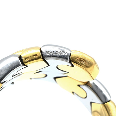 ブルガリ BVLGARI アルベアーレ リング イエローゴールド×シルバー K18YG ステンレススチール 14038 リング 指輪 18K 750 18金 K18YG×SS コンビ 13号