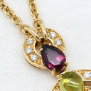 ブルガリ BVLGARI アストラーレ チェルキ ラージ イエローゴールドXマルチカラー K18YG ダイヤモンド マルチストーン ネックレス ペンダント ダイヤ マルチカラーストーン 18K 750YG