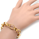 ポメラート Pomellato オーバルリンクチェーンブレス イエローゴールド K18YG ブレスレット Pomellato Au750 18K YG