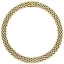 カルティエ Cartier マイヨン パンテール 5連 3ロウ イエローゴールド×シルバー K18YG ステンレススチール ネックレス Au750 K18 ツートーン YG×SS ヴィンテージ