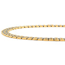カルティエ Cartier マイヨン パンテール 5連 3ロウ イエローゴールド×シルバー K18YG ステンレススチール ネックレス Au750 K18 ツートーン YG×SS ヴィンテージ