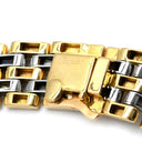 カルティエ Cartier マイヨン パンテール 5連 3ロウ イエローゴールド×シルバー K18YG ステンレススチール ネックレス Au750 K18 ツートーン YG×SS ヴィンテージ